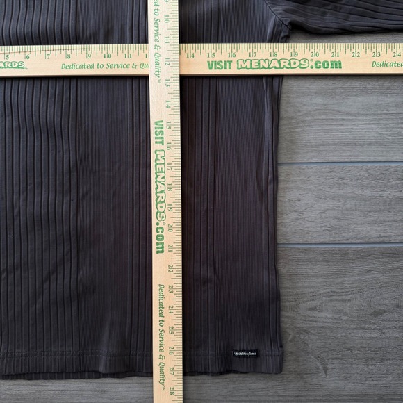 Vintage UNIONBAY Mens Long Sleeve Ribbed Crew Neck Casual Stretch T-Shirt Size M - Picture 3 of 5